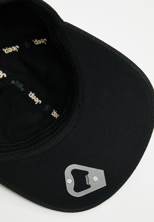 JEEP - Black bottle opener cap - black