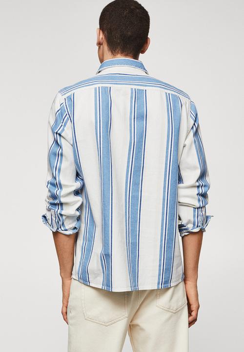 MANGO - Shirt raya - blue