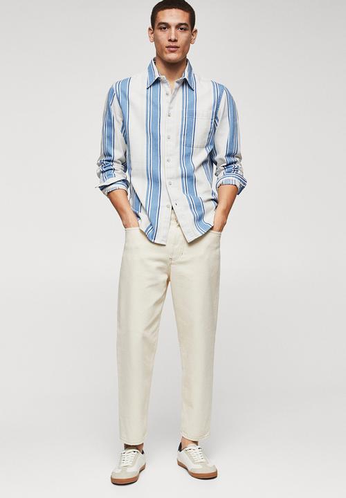MANGO - Shirt raya - blue