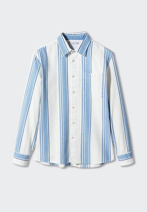 MANGO - Shirt raya - blue