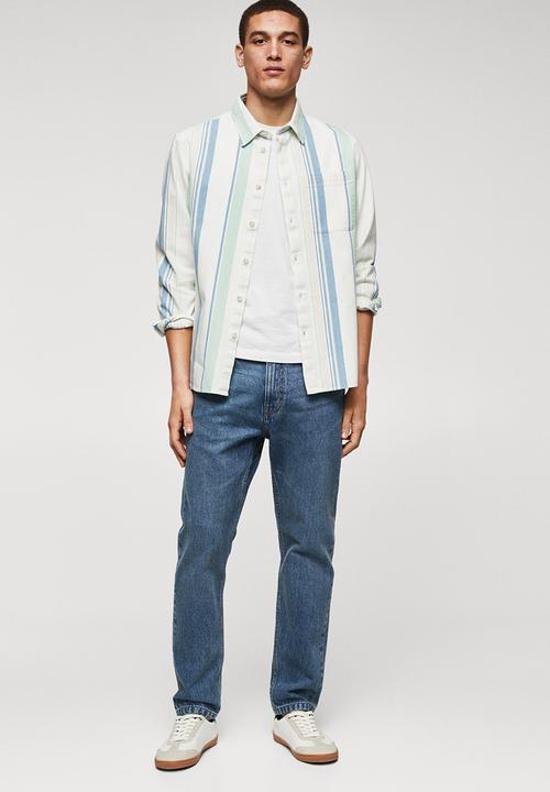 MANGO - Shirt raya - light blue