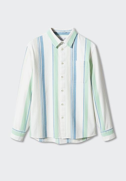 MANGO - Shirt raya - light blue