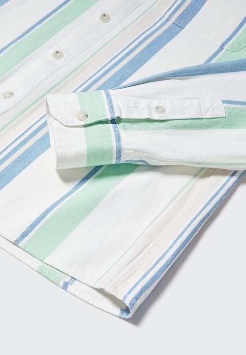MANGO - Shirt raya - light blue