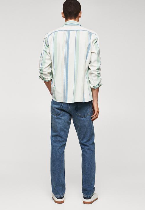 MANGO - Shirt raya - light blue