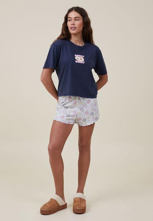 Cotton On - Jersey bed tee - donut worry