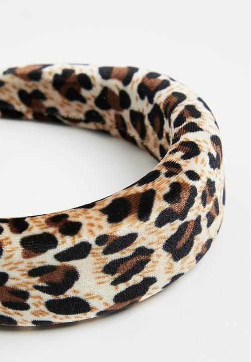 Superbalist - Leopard print aliceband - brown & black