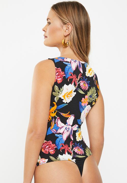 GUESS - Lds Sl Jenny Bodysuit - Black Multi