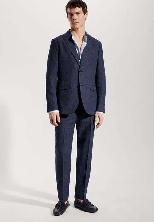 MANGO - Trousers miami - navy