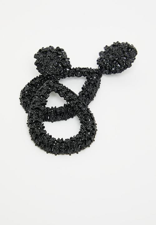 Superbalist - Maya stud earrings - black