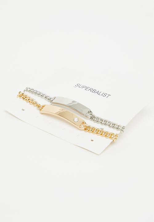 Superbalist - Truett bracelet pack - silver & gold