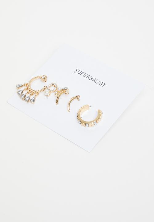 Superbalist - Fallon earring pack - gold