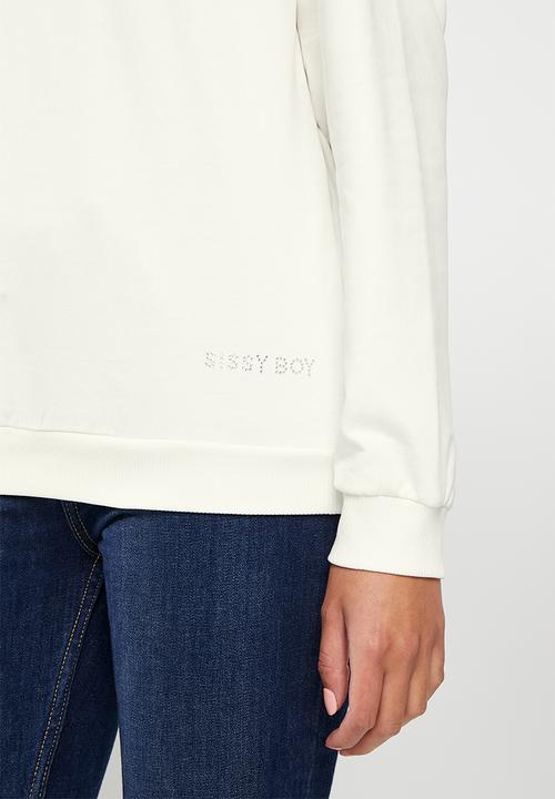 SISSY BOY - Faye: Sweat Top With Puff Sleeves - Off White