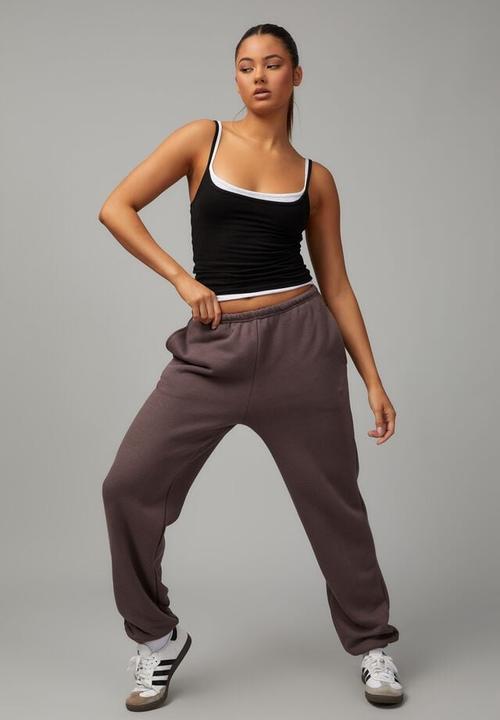 Factorie - Baggy trackpant - plum truffle