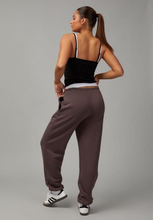Factorie - Baggy trackpant - plum truffle