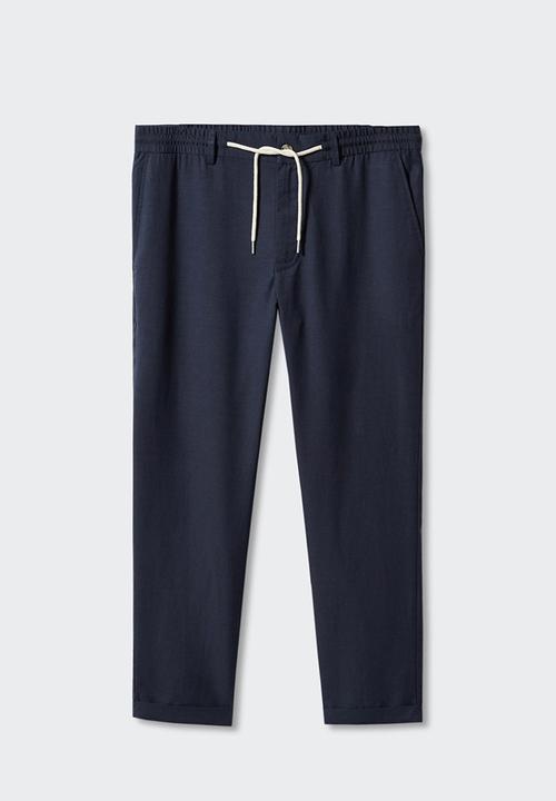 MANGO - Trousers darren - navy