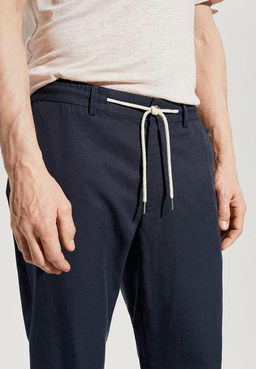 MANGO - Trousers darren - navy