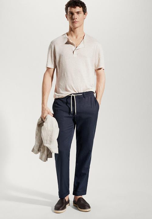 MANGO - Trousers darren - navy