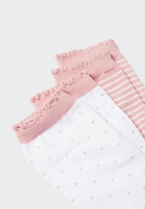 MANGO - Socks puntos - pink
