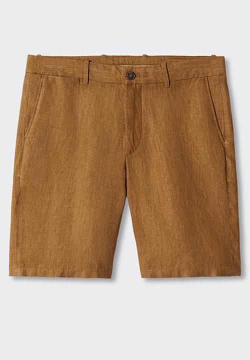 MANGO - Bermuda shorts carp - brown