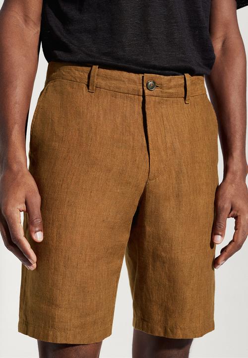 MANGO - Bermuda shorts carp - brown