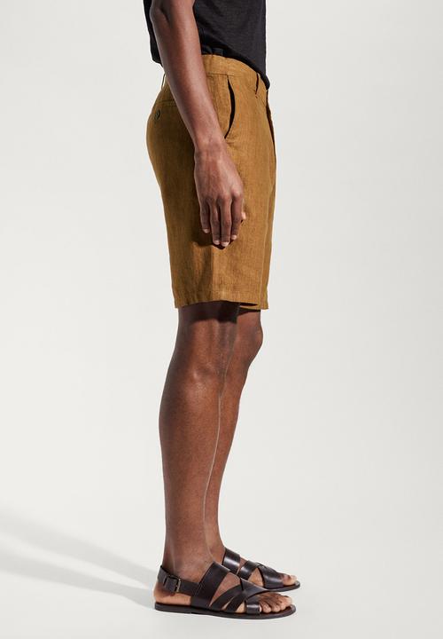 MANGO - Bermuda shorts carp - brown