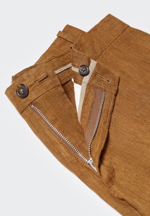 MANGO - Bermuda shorts carp - brown