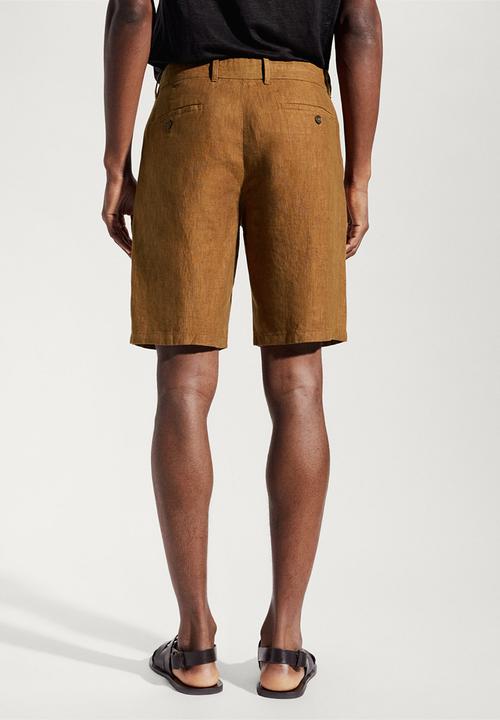 MANGO - Bermuda shorts carp - brown
