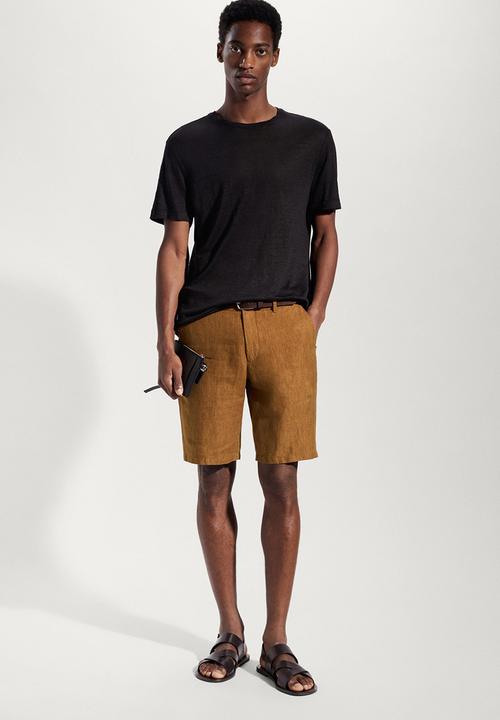 MANGO - Bermuda shorts carp - brown