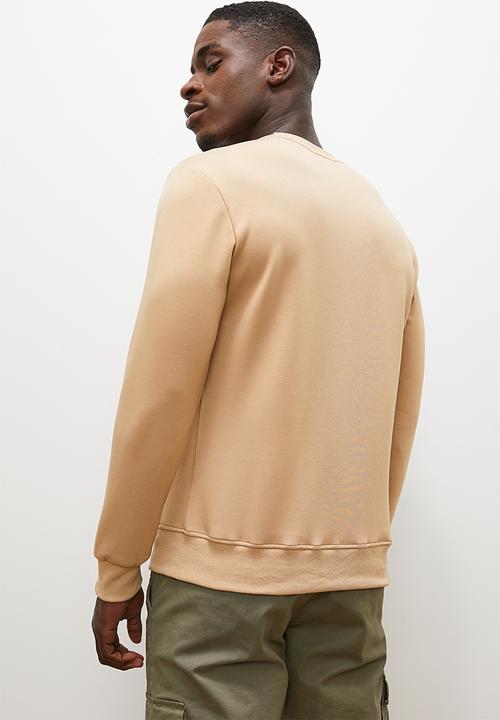 Lark & Crosse - Basic neo prene panel dtl sweat - stone