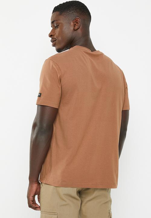 JEEP - Fashion high density print tee - brown