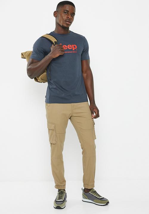 JEEP - Jeep logo print tee - navy