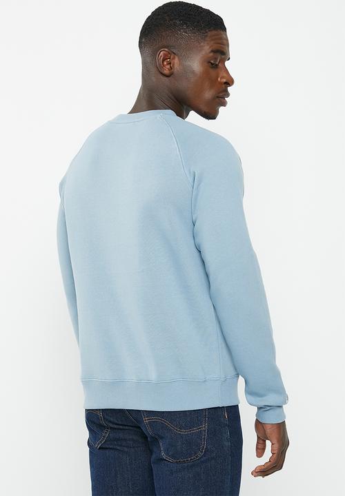 JEEP - High density print raglan crew neck - blue
