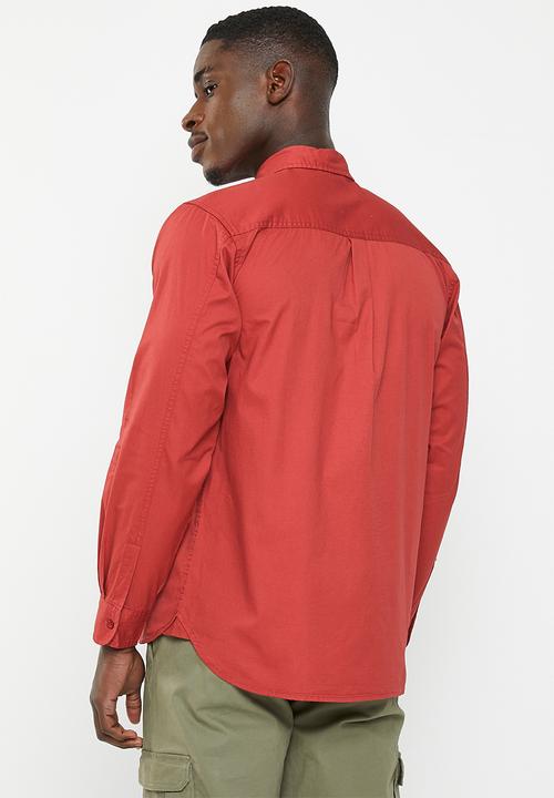 JEEP - Willys long sleeve workshirt - red