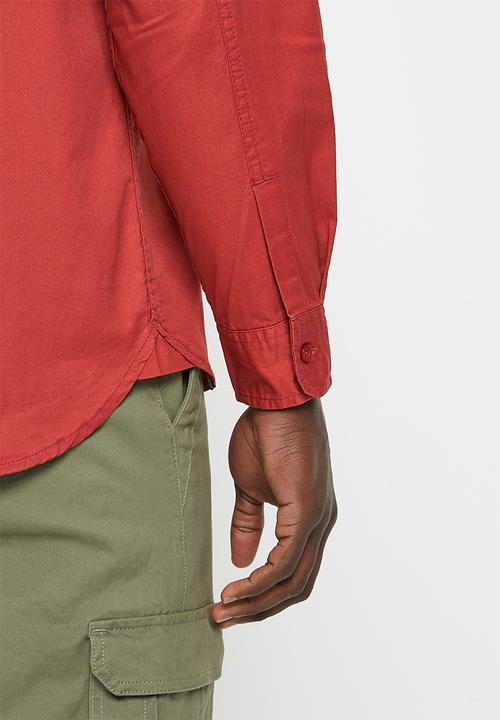 JEEP - Willys long sleeve workshirt - red