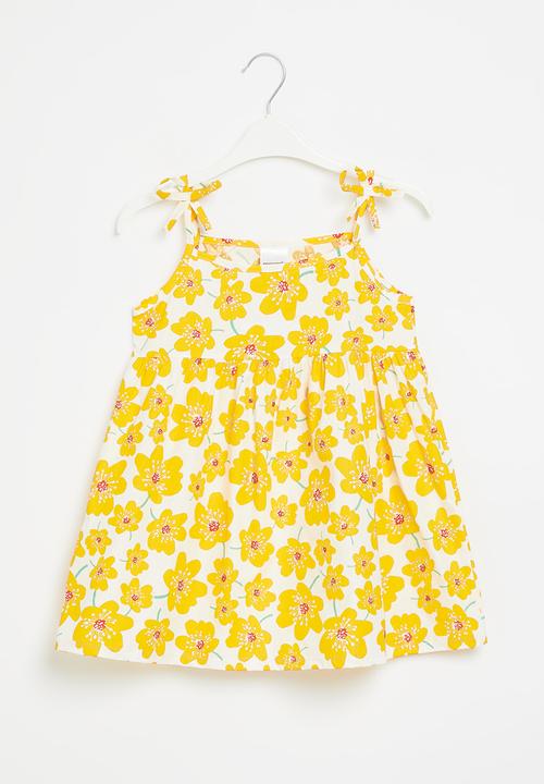 Pop Candy - Girls flower dress - yellow