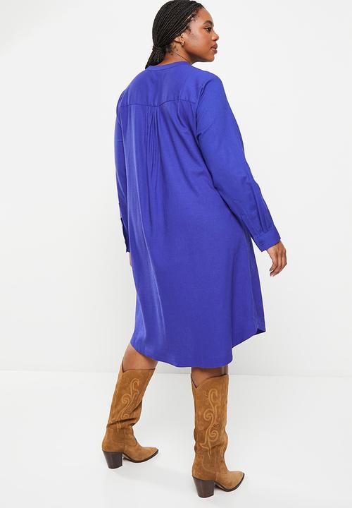 AMANDA LAIRD CHERRY - Plus risana dress - cobalt