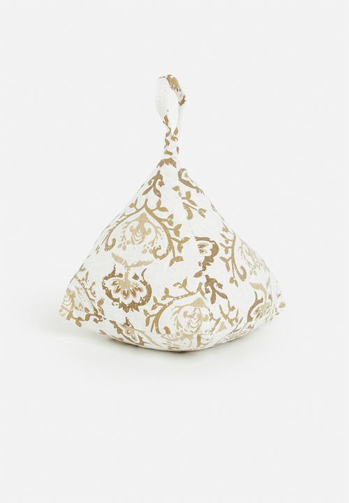 H&S - Printed doorstopper - white