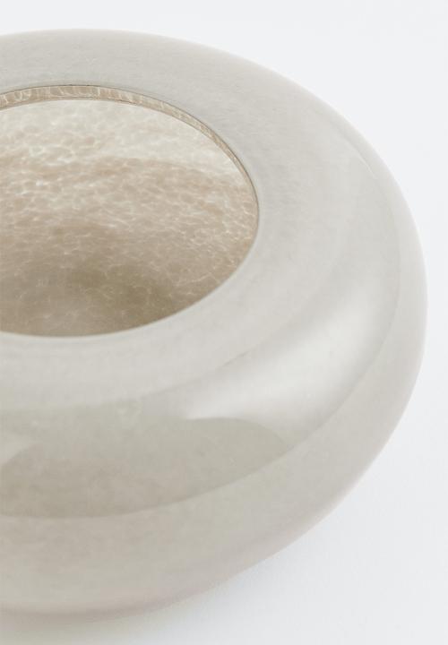 H&M - Glass bowl - light greige