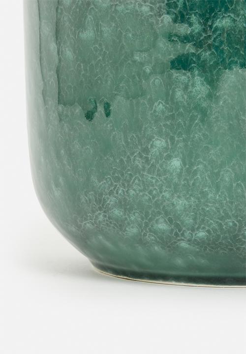 H&S - Rooted porcelain flowerpot - blue