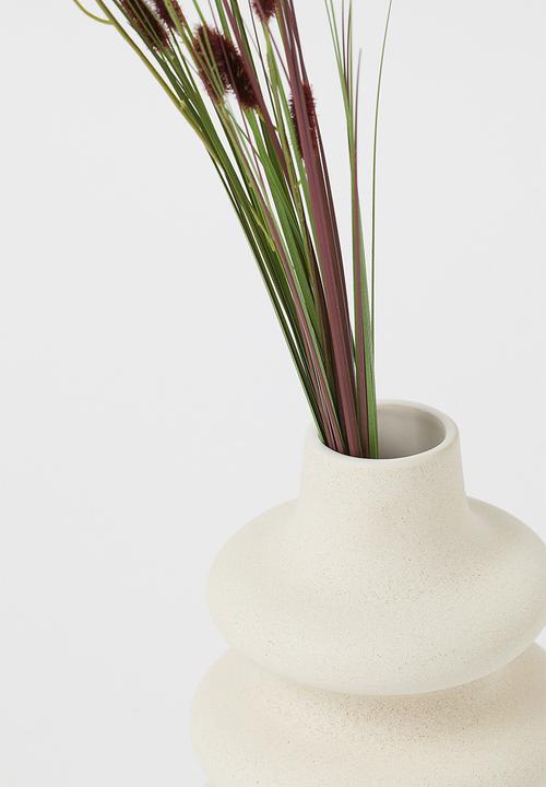 H&M - Large ceramic vase - light beige