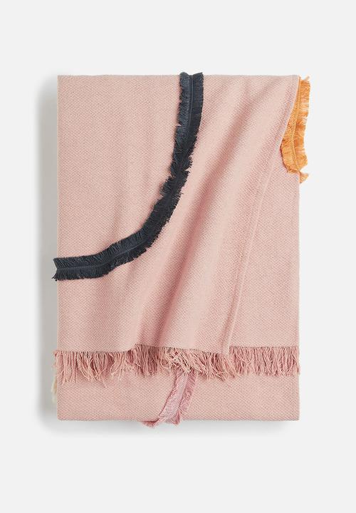 H&M - Motif-detail blanket - light pink