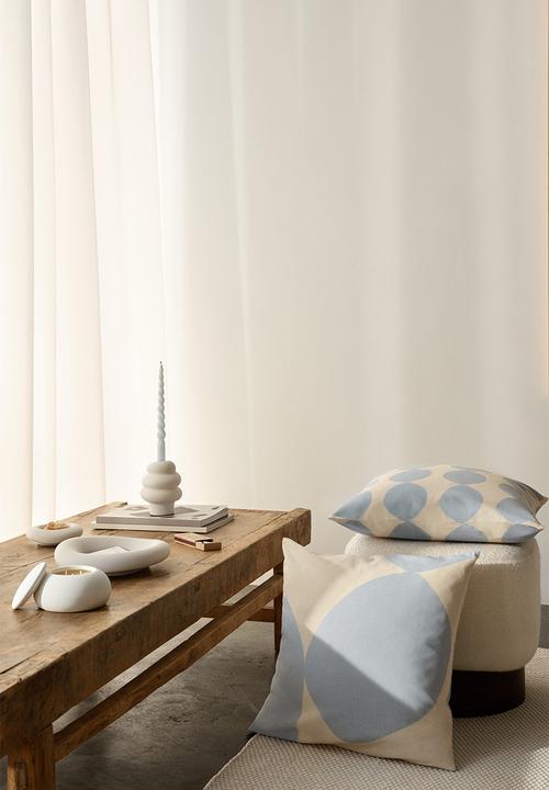 H&M - Stoneware candlestick - white