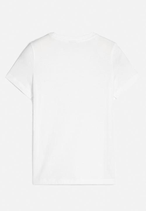 PUMA - Classics iridescent logo tee g - puma white