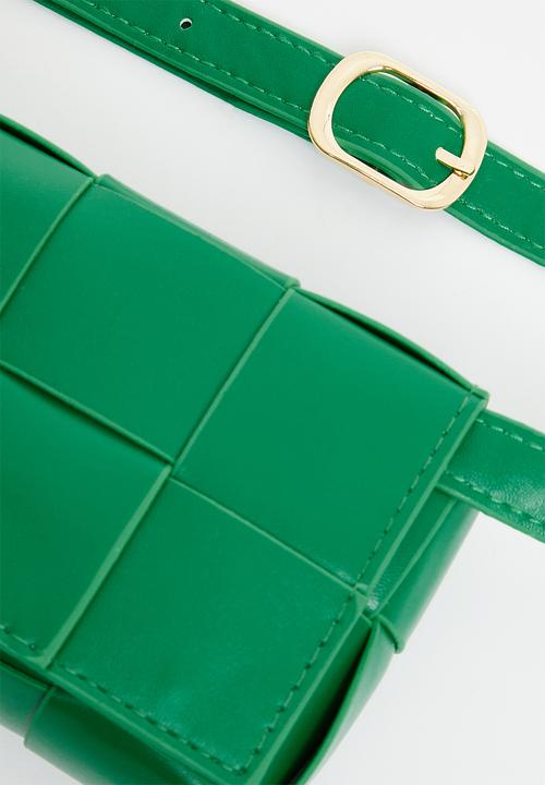 Pop Candy - Cross body weave handbag - green