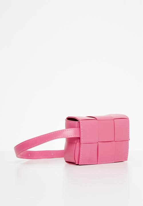 Pop Candy - Cross body weave handbag - pink