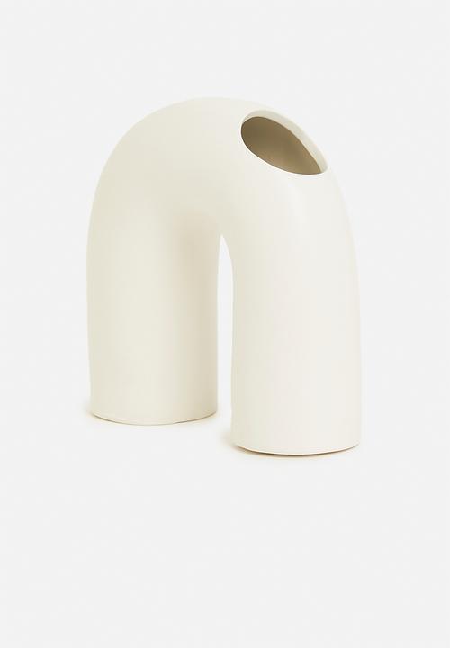 H&S - Arch vase - white