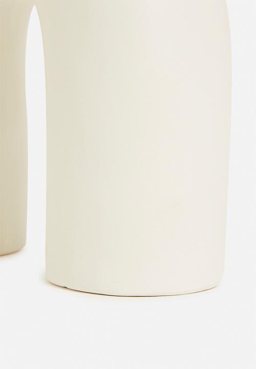 H&S - Arch vase - white