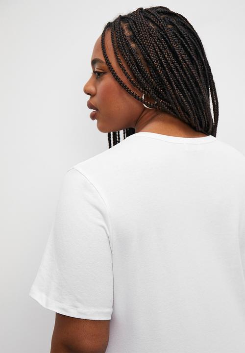Superbalist - 2 pack plain basic crew tee - black and white