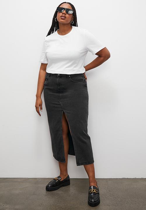 Superbalist - 2 pack plain basic crew tee - black and white