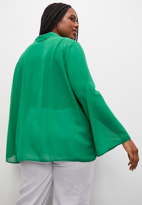 Superbalist - Tie detail cover up - green